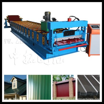 metal sheet roof panel forming machine