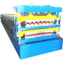 Double layer roof and wall roll forming machine