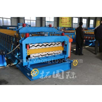 Double Layer Glazed Tile Roll Forming Machine