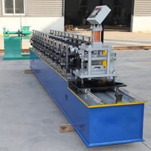 Aluminum roll shutter slats roll forming machine