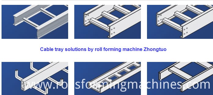 Cable tray roll forming machine