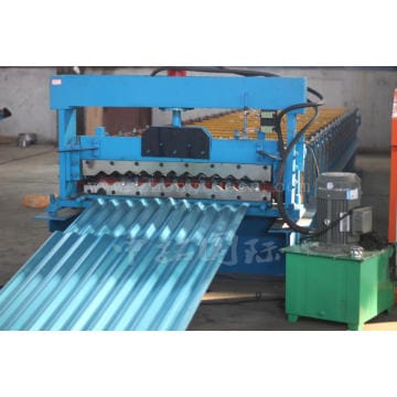 Steel good appearance corrugated sheet roll forming machine