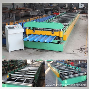 metal sheet roof panel forming machine