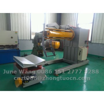 hydraulic decoiler with loading car used for machine