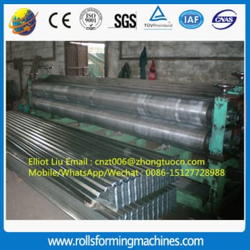 Horizontal round wave roll forming machine