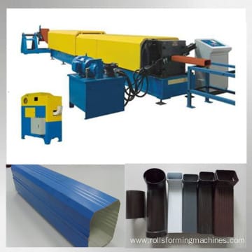 Round square downspout pipe making machine