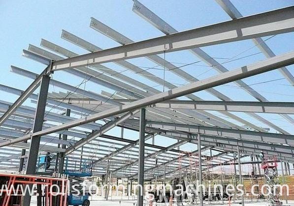 Pre-Cutting building steel frame steel purline machine CZ purlin roll forming machine 