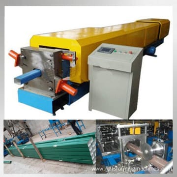 Steel downspout roll forming making machine