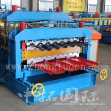 Colored Steel Gal Trapezoidal Roof Tile Making Machine