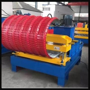 roof sheet horizontal curving machine