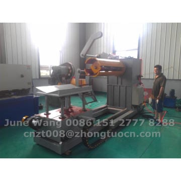 hydraulic decoiler with loading car used for machine