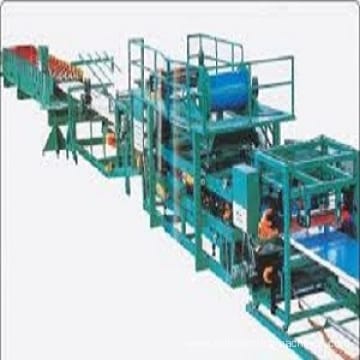 EPS sandwich panel roll forming machine PU coated roofing tile sandwich forming machine