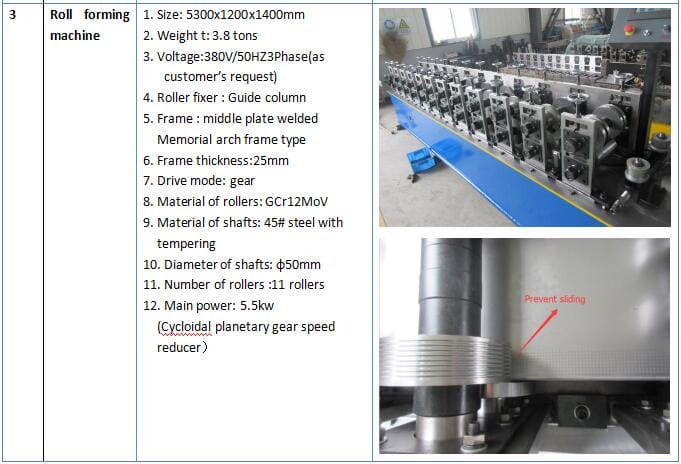 50-70-100 Stud And Track Machine C U Channel Making Machine