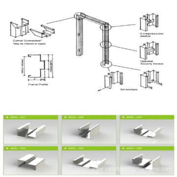 window door guide rail roll former making machine