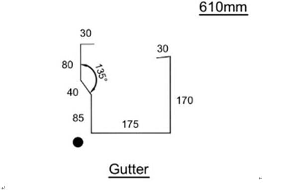 rain gutter making machine