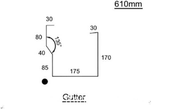 gutter making roll forming machine