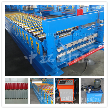 metal sheet roof panel forming machine