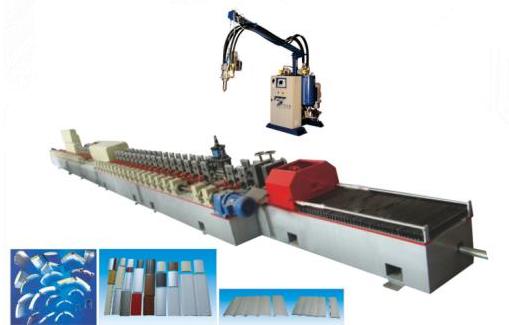 Roller shutter door aluminum with pu foam machine pu shutter door rolling machine