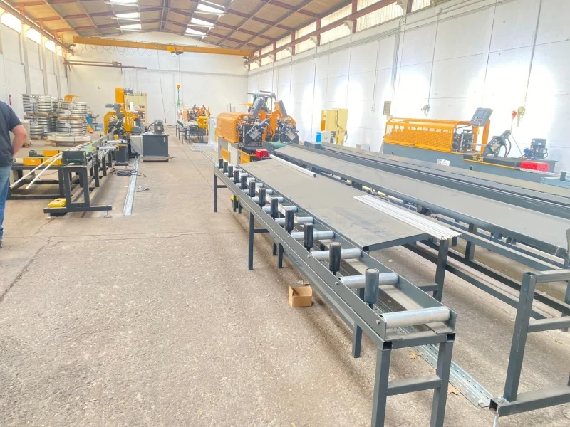 Galvanized Spring Tee Triangle Keel Roll Forming Machine for Belgium C - Galvanized Spring Tee Trian Galvanized Spring Tee Triangle Keel Roll Forming Machine installation and commissioning on site