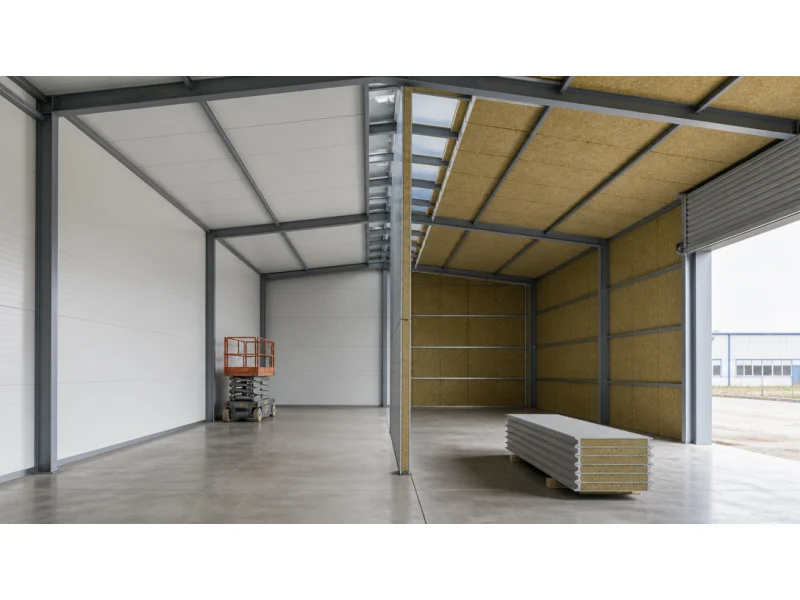EPS Sandwich Panel Production Line for Kyrgyzstan Construction Project - EPS sandwich panel applicat EPS sandwich panel application in industrial construction projects