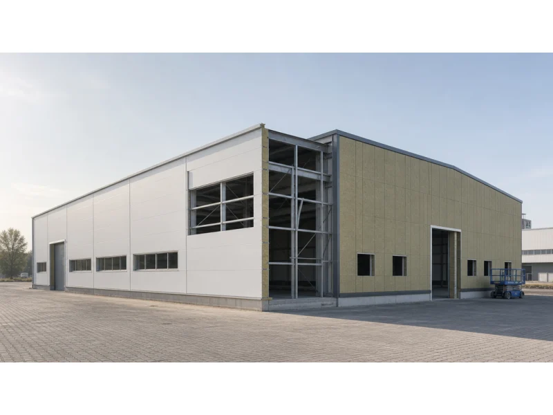 EPS Sandwich Panel Production Line for Kyrgyzstan Construction Project - EPS sandwich panel applicat EPS sandwich panel application in industrial construction projects