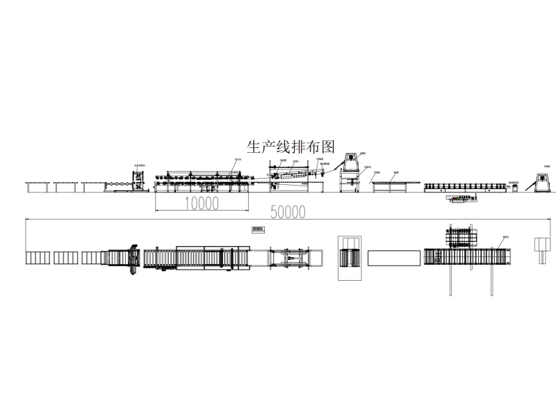 EPS Sandwich Panel Production Line for Kyrgyzstan Construction Project - Layout of EPS sandwich prod layout of EPS sandwich produciton line